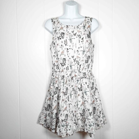 Paul and Joe Sister Dress Fun Animal Print Birds Horses 6 US Small 38 FR - Picture 2 of 8
